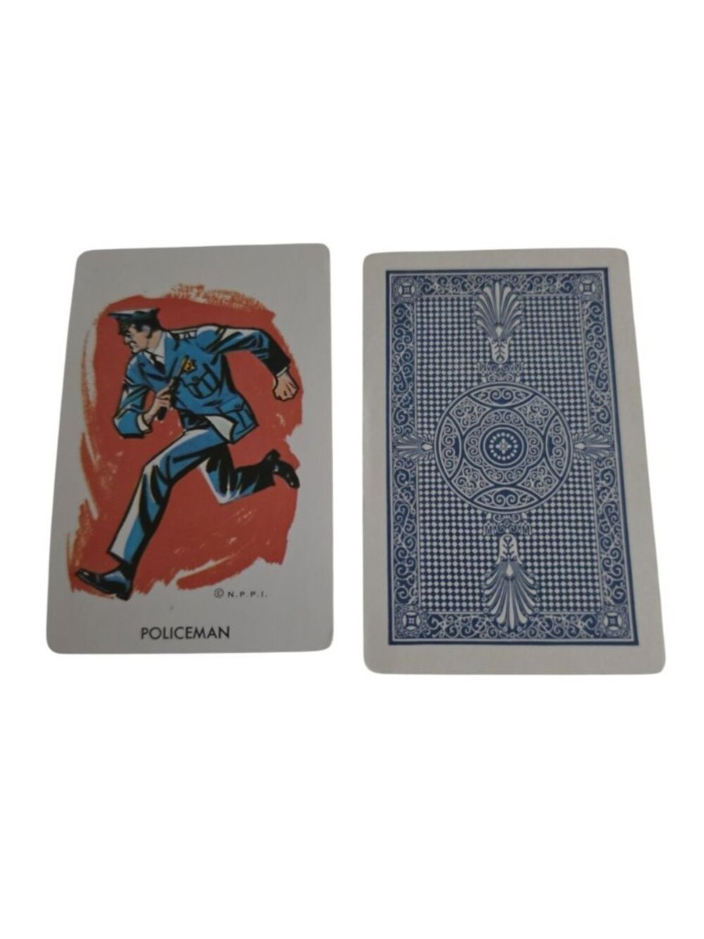 1966 Whitman Batman Card Policeman Set Of Two Vintage